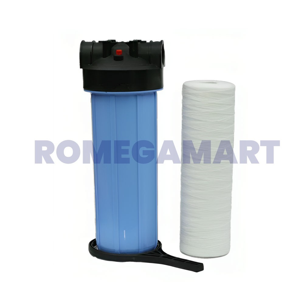 10000 LPH Blue PP Excel Jumbo Housing 2 Inch IN OUT For Water Filter - Chasten Water Components