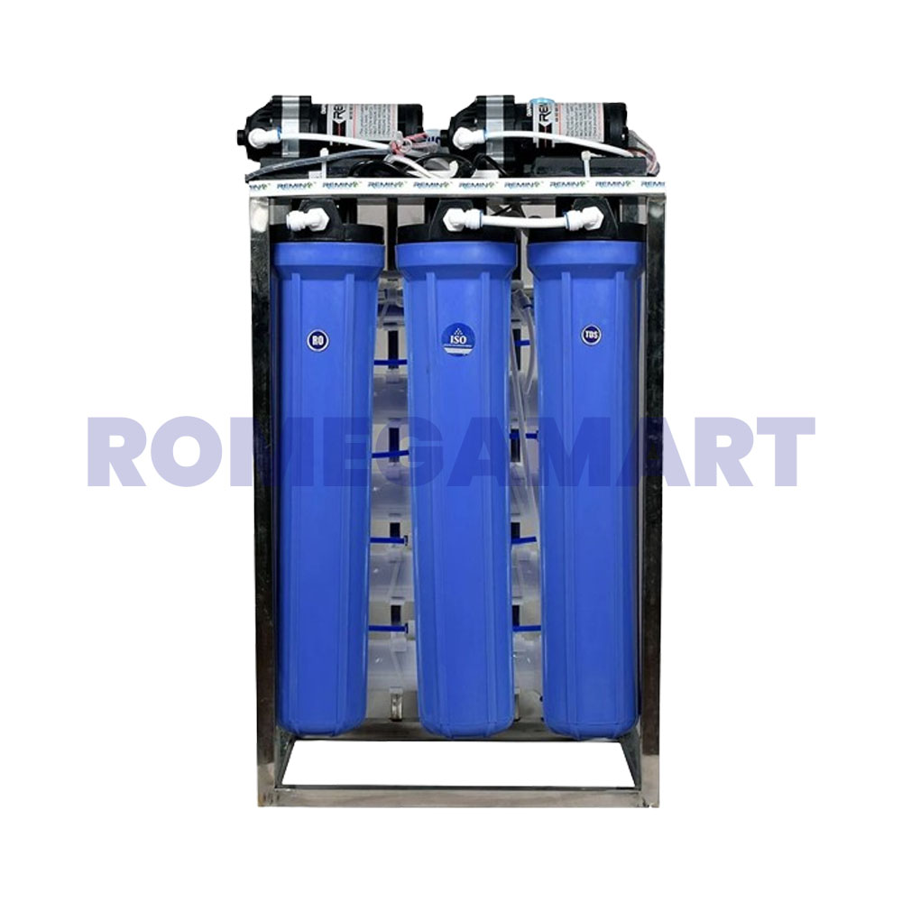 100 LPH Commercial Reserve Osmosis RO Plant Blue Color - AYUHS AQUA SYSTEM