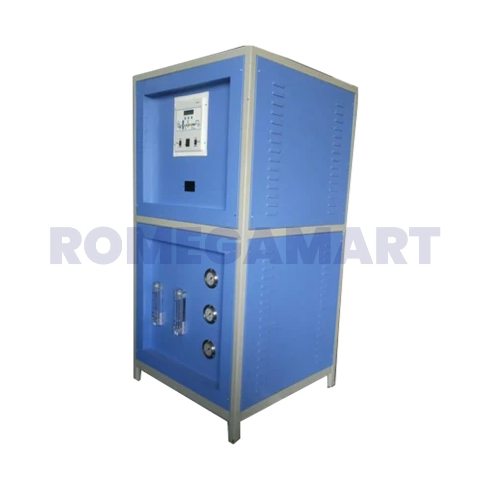 BLUE HAWK 100 LPH Commercial RO Plant Blue Color SS Powder Coating Material - Yash Water Purifiers Private Limited