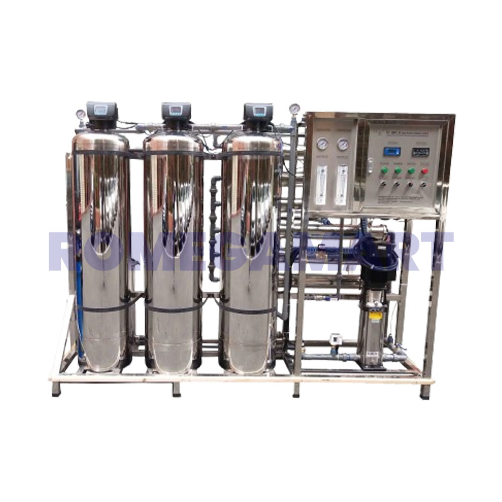 1500 LPH Automatic Stainless Steel Industrial And Commercial RO Plant Silver Color - AYUSh AQUA SYSTEM
