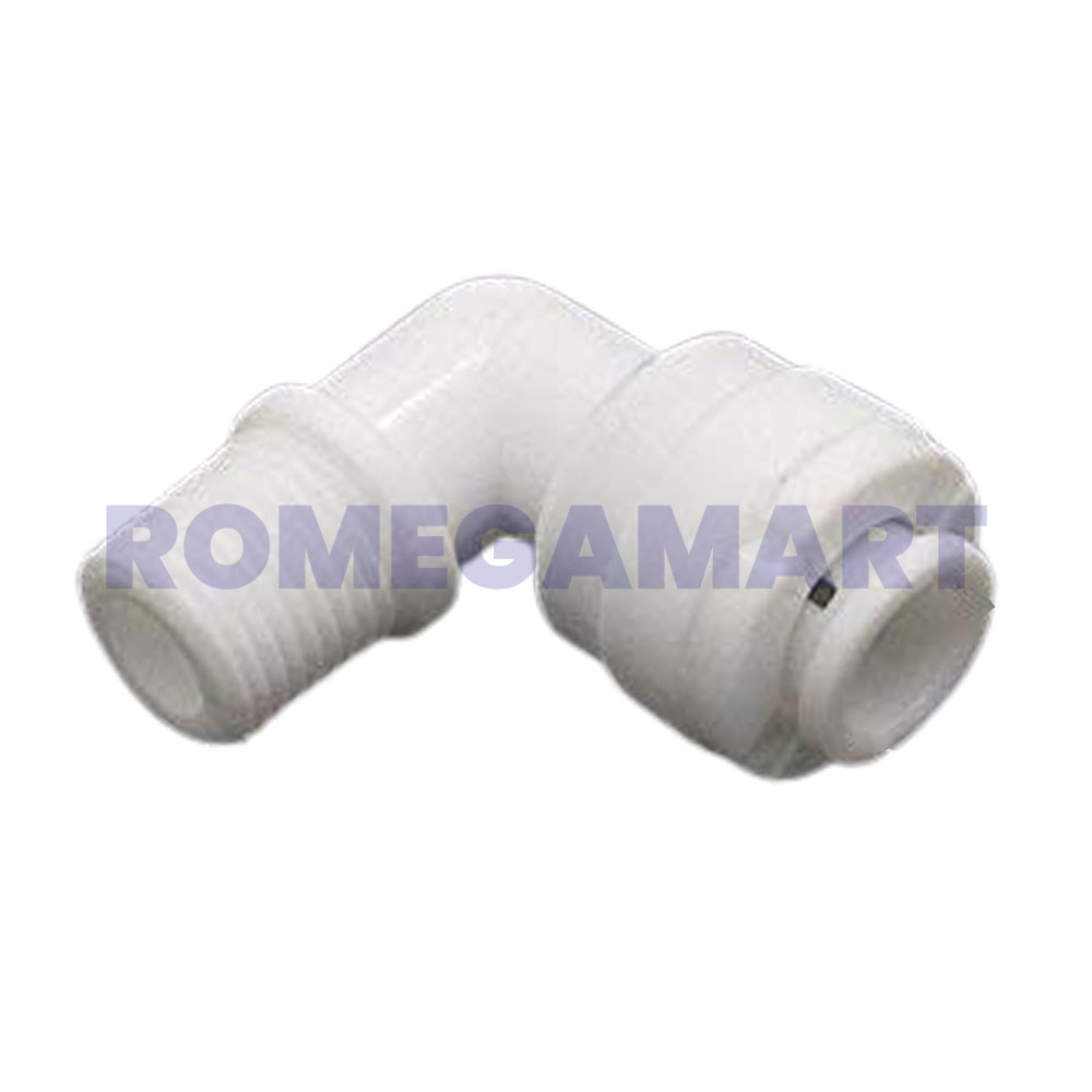1/8 Inch Elbow Connector White Color For Domestic Use 100 Pcs In Box - VATS AQUA RO SYSTEM