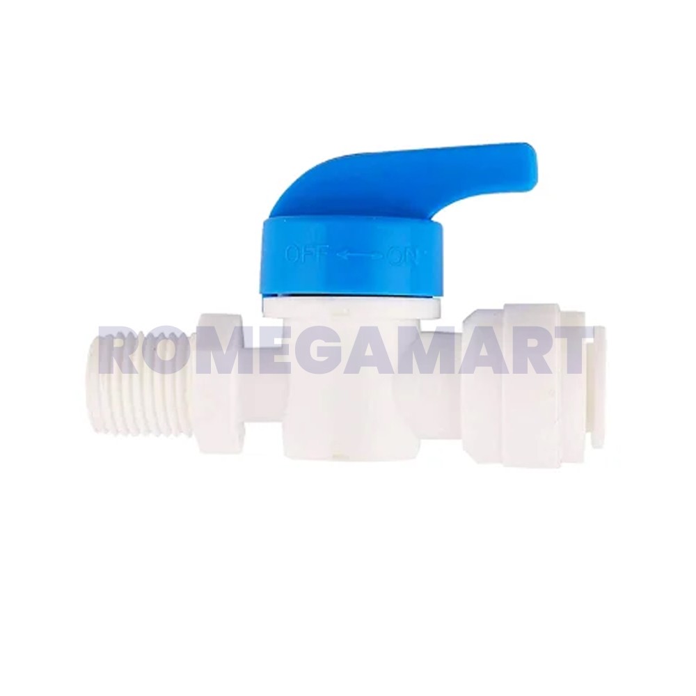 Shapure 1/4 Inch Water Purifier Push Fit Connection Inlet Valve Plastic Material - Sha Traders