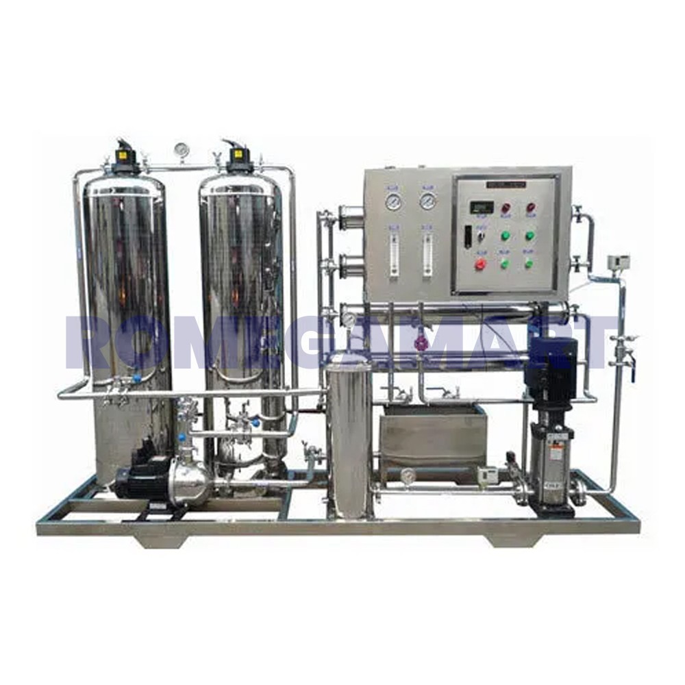 2000 LPH SS-Stainless Steel Industrial Ro Plant Automatic Silver Color - Ayush Aqua System
