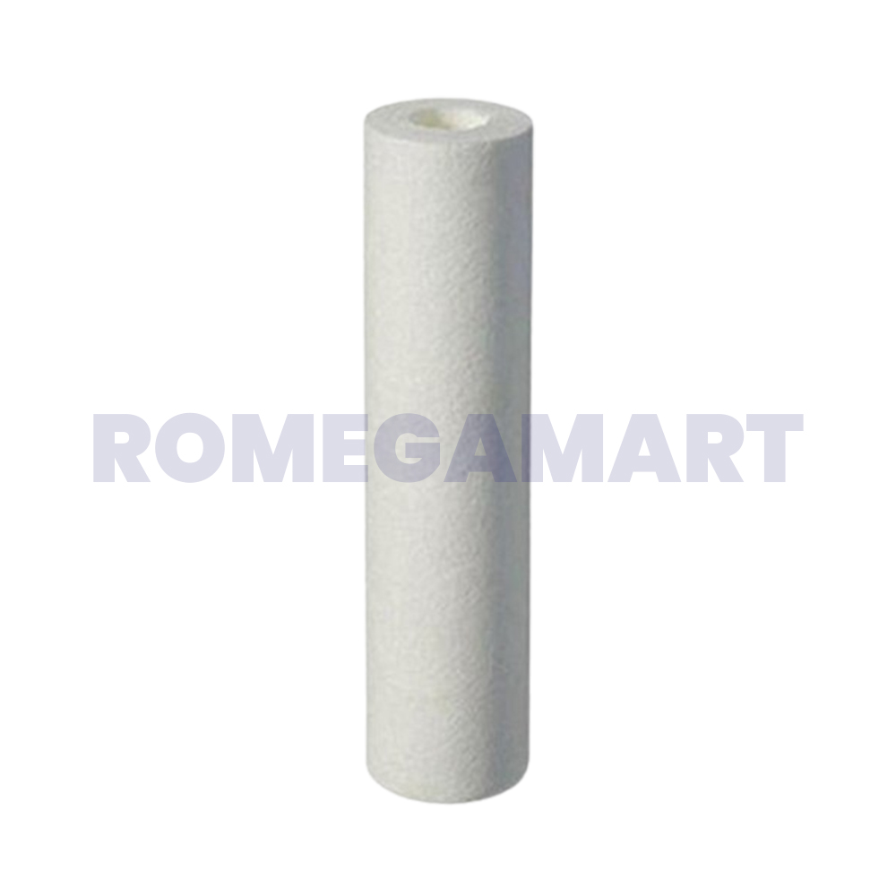 GES 20 Inch Slim Spun Filter White Color Polypropylene Material For Industrial RO - DANFROST PRIVATE LIMITED