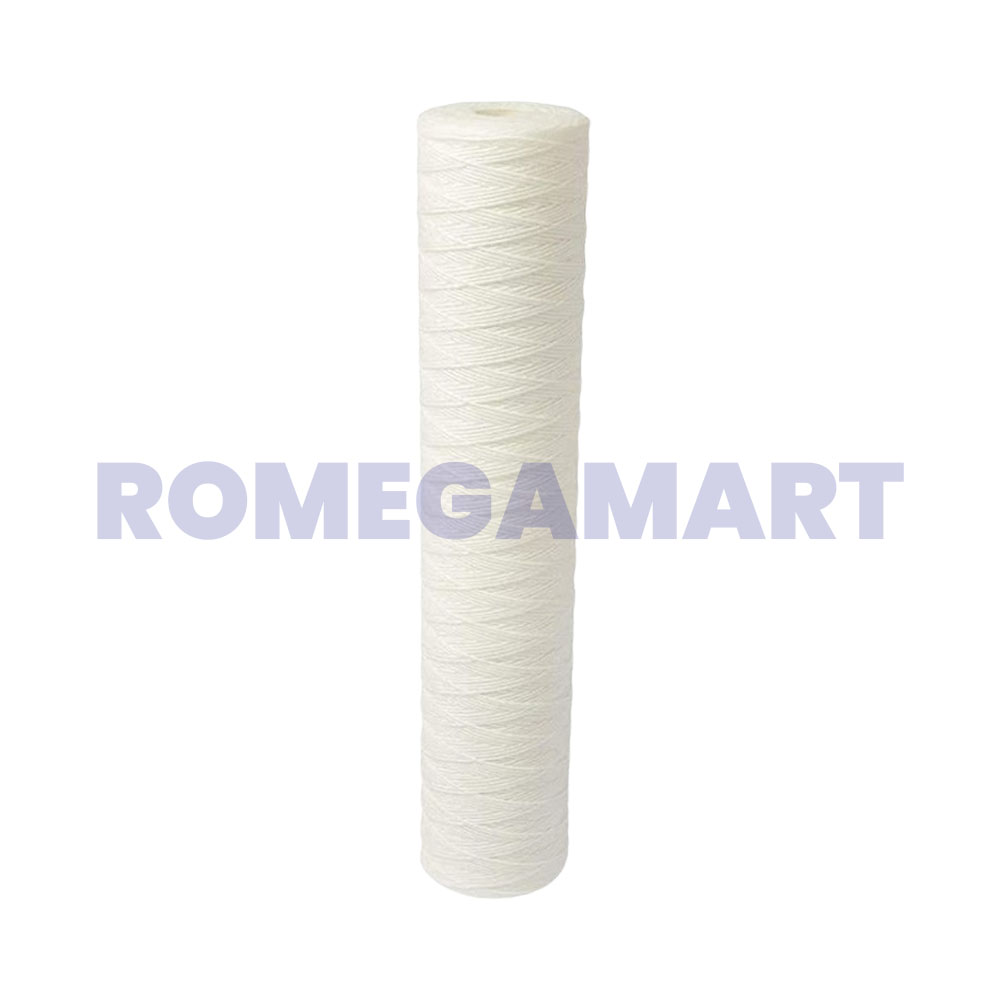 20 Inch Thread Filter Cartridge White Color Plastic Material For Domestic Use - VATSAQUA RO SYSTEM 