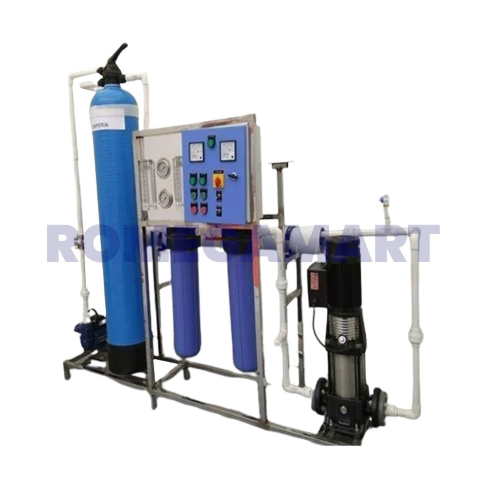 250 LPH Comercial RO Water Plant FRP Material Blue Color 1 Phase - NECSAL RO SERVICES