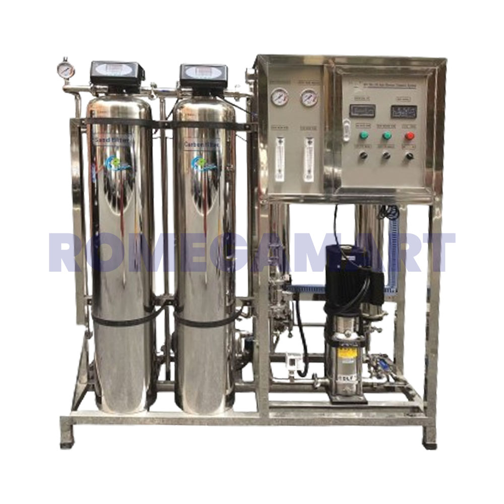 Earth RO Silver Color 500 LPH STAINLESS STEEL Commercial RO Plant - EARTH RO SYSTEM
