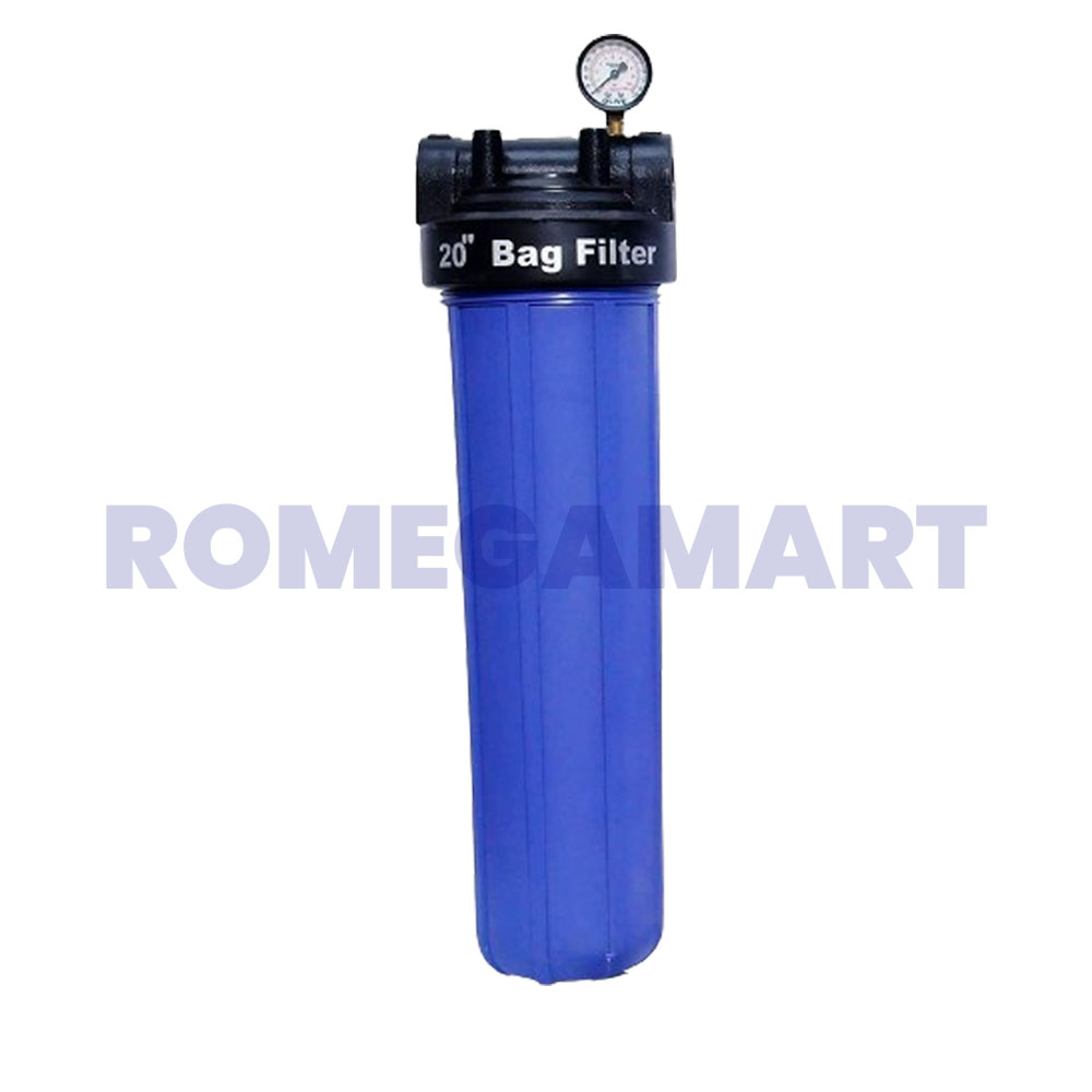 Bag filter housing 20 Inch Blue Color Ro Water Filter For Industrial Use - VATS AQUA RO SYSTEM