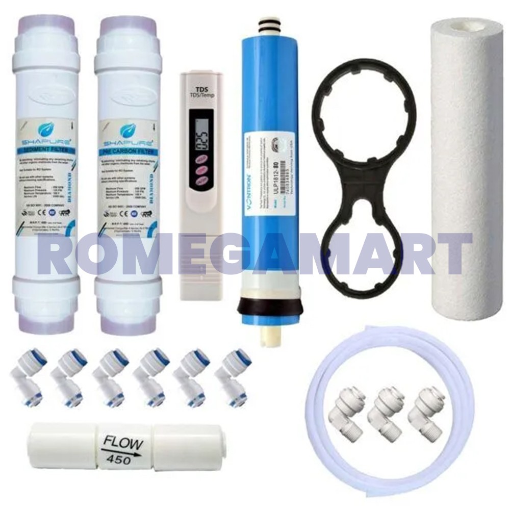 Best RO Filter Kit With Vontron Membrane Works Upto 1500 TDS For All Domestic RO - Sha Traders