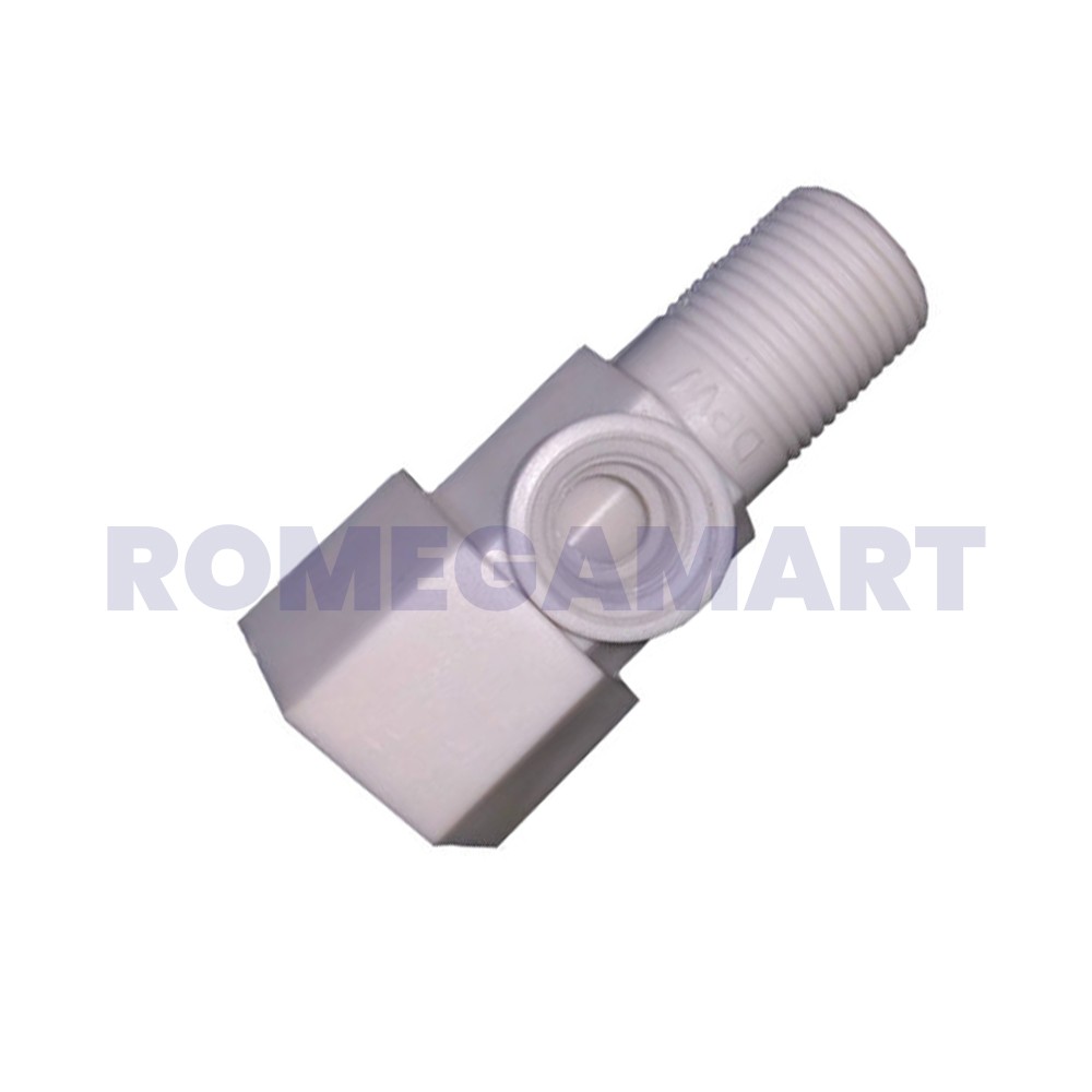 DPW Tap Connector Nozzle 50 PCS in 1 Pack Suitable For All Types of Domestic Water Purifier White Color Plastic Material - Drink Pure Water