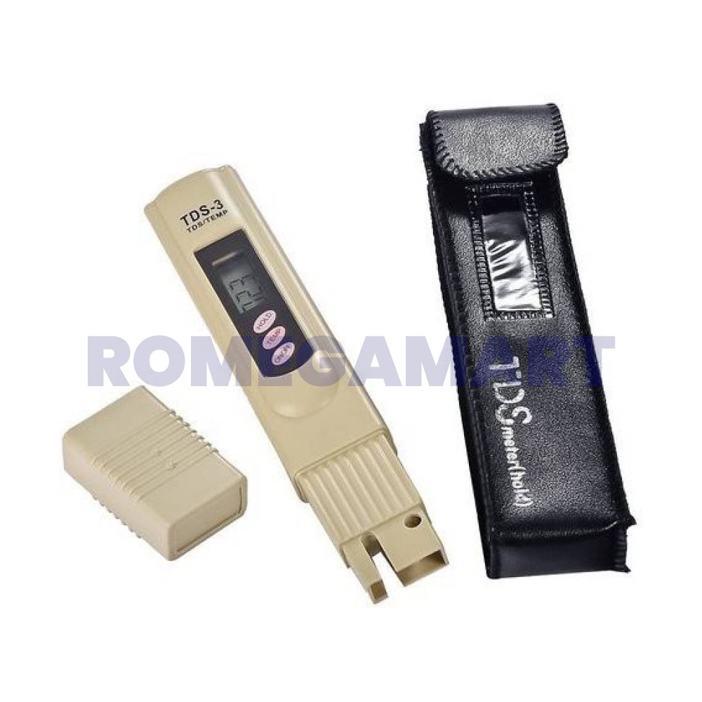 Digital TDS Meter With Cover For Use Test Water Hardness Cream Color - Mayur Enterprise