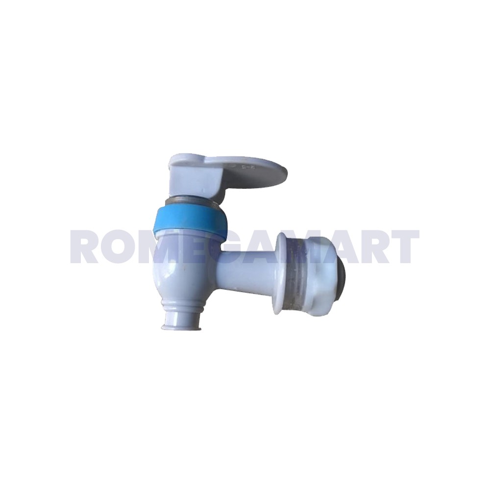 Dolphin Tap For Domestic RO Water Purifier White Blue Color ABS Plastic - EUROFAB ELECTRONICS PVT LTD