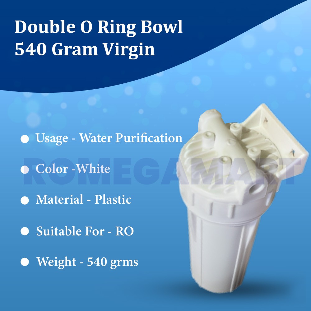 Double O Ring Bowl Virgin  540 Gram - ASTER INDUSTRIES