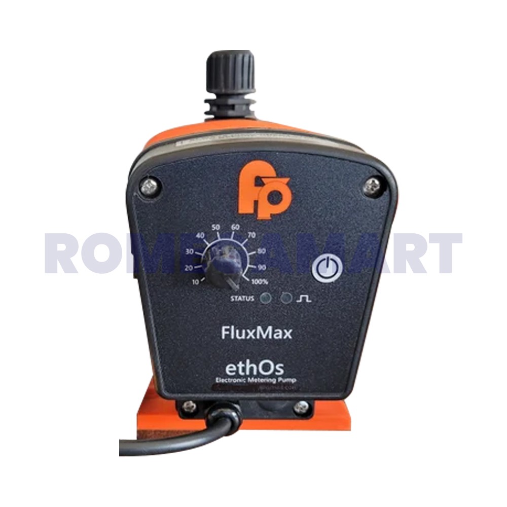 Fluxmax Chemical Dosing Pump Model Number Ethos 6 LPH Orange With Black Color - Ions Robinson India Pvt. Ltd.