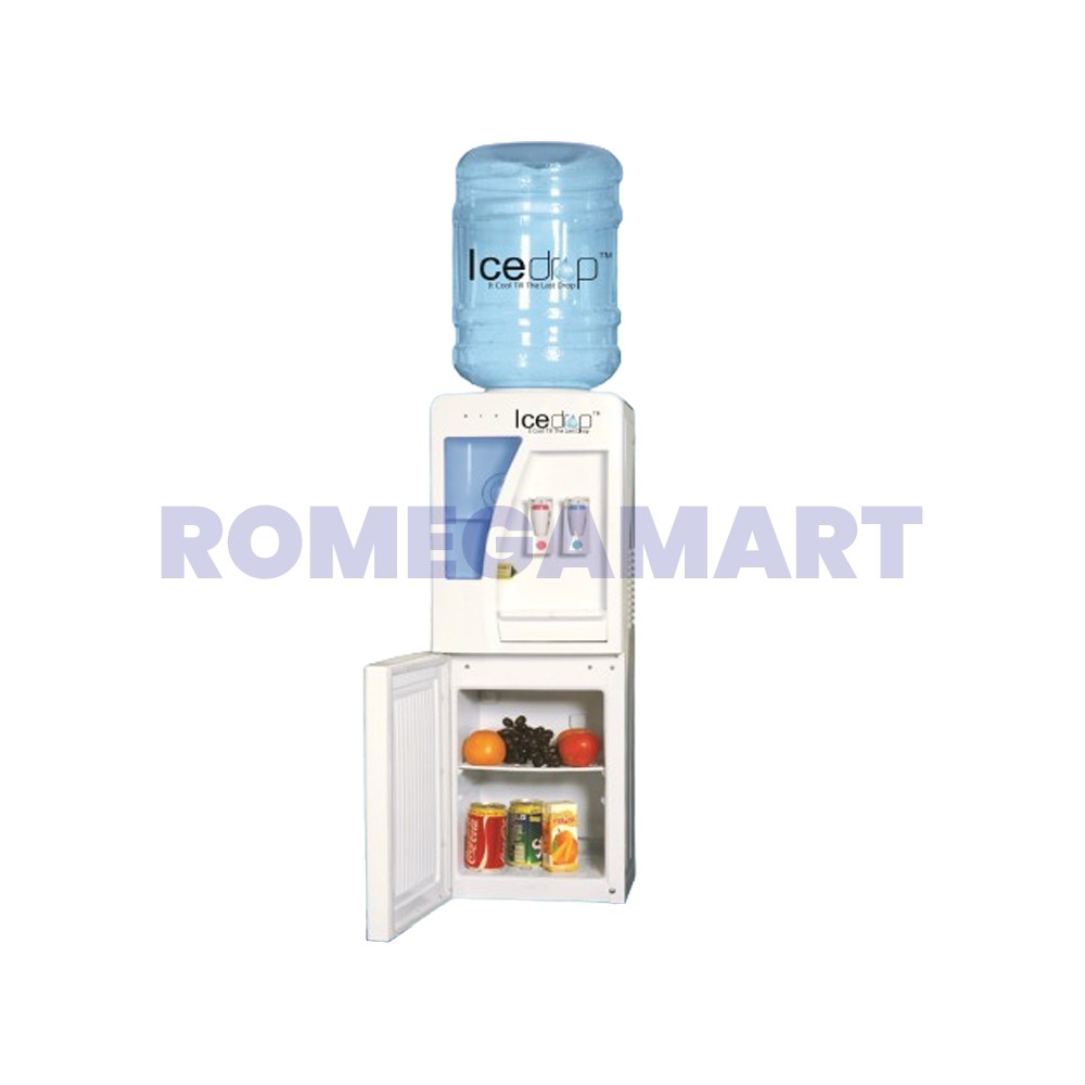 Ice Drop Plastic Water Dispenser Supply Hot And Cold Water White Color - NIRMAL AGENCY