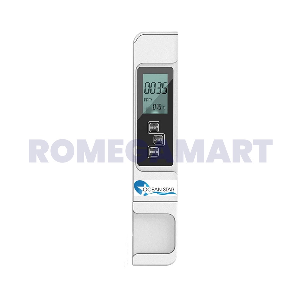 Ocean Star TDS EC Meter Digital With Temperature And Water Quality Measurement For Ro Purifier - OCEAN STAR TECHNOLOGIES PRIVATE LIMITED