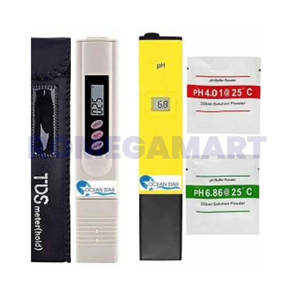 Ocean Star TDS Meter And PH Meter Combo 90% Accuracy Pack of 2 - OCEAN STAR TECHNOLOGIES PRIVATE LIMITED