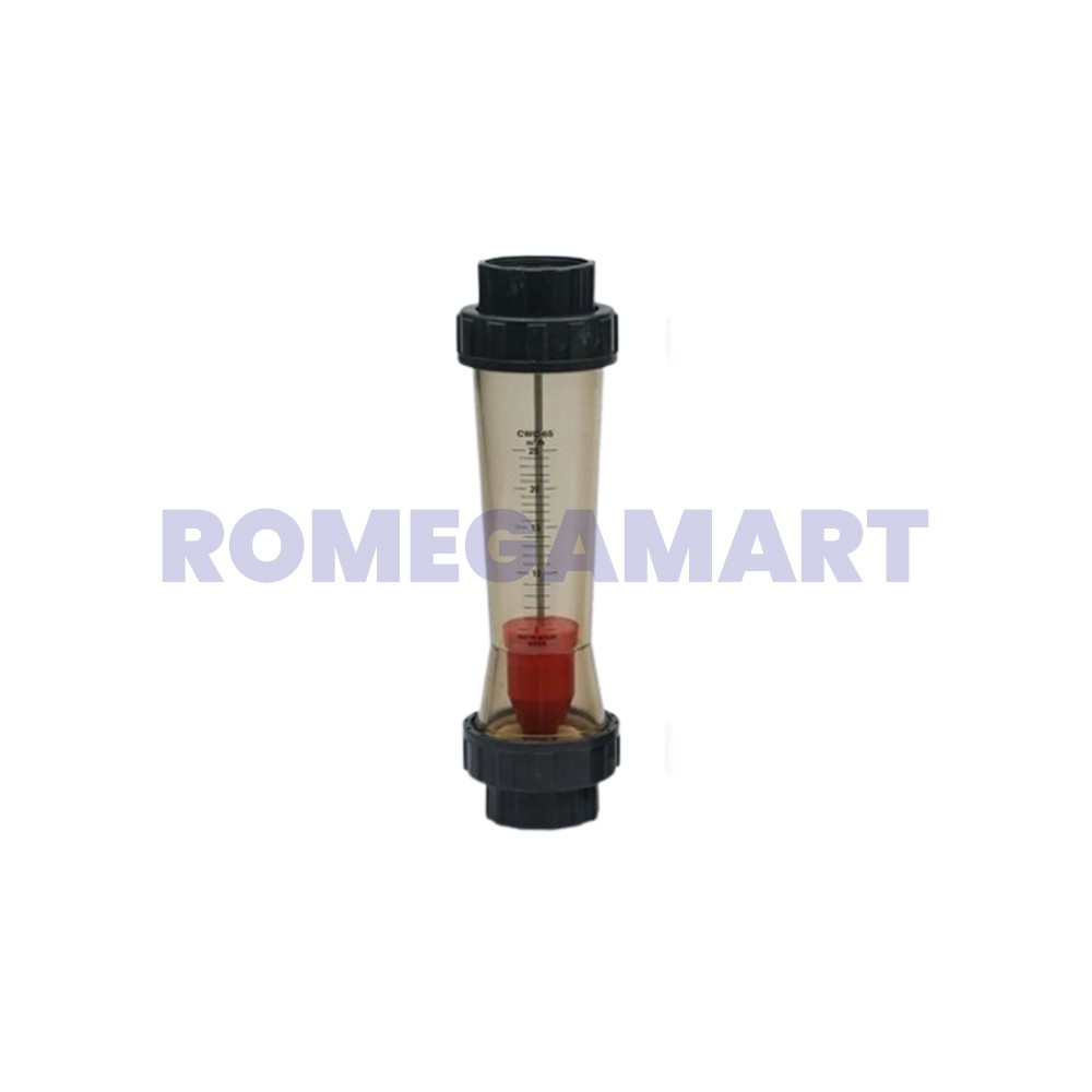 POLY CARBONATE CWC 65 ROTAMETER For Water 5.0 M3/HR TO 25 M3/HR 8 M3/HR TO 40 M3/HR 12.0 M3/HR TO 60 M3/HR - Chasten Water Components
