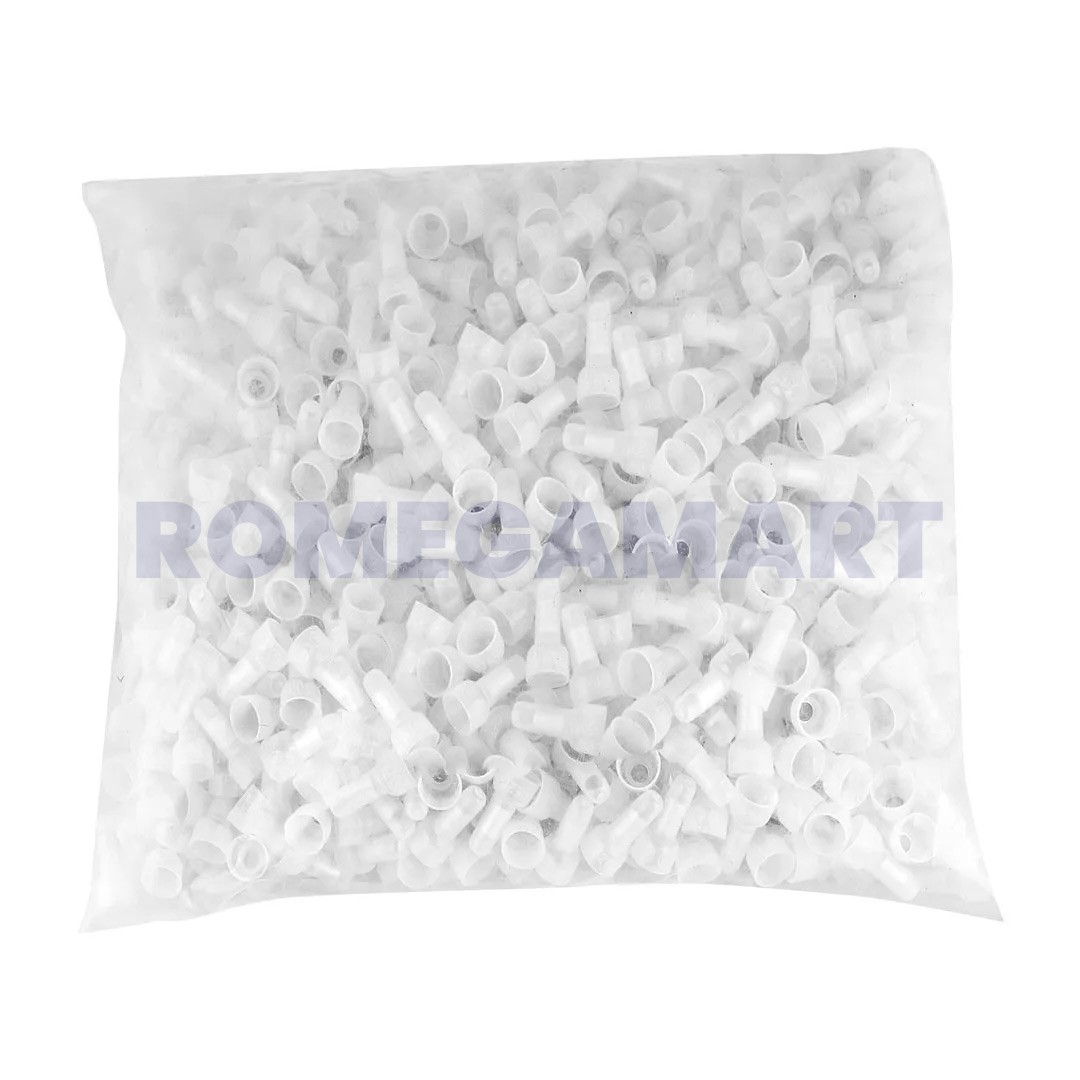 RO Cap 1000 Pieces In Packet White Color Plastic Material - Jet Aqua