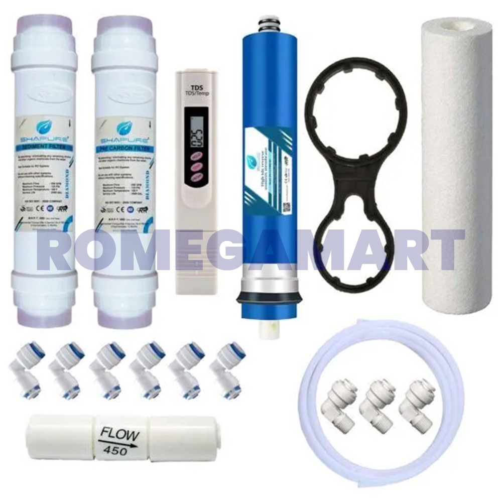 RO Filter Kit With Shapure Membrane And TDS Meter Suitable For All Types Of Water Purifier - Sha Traders