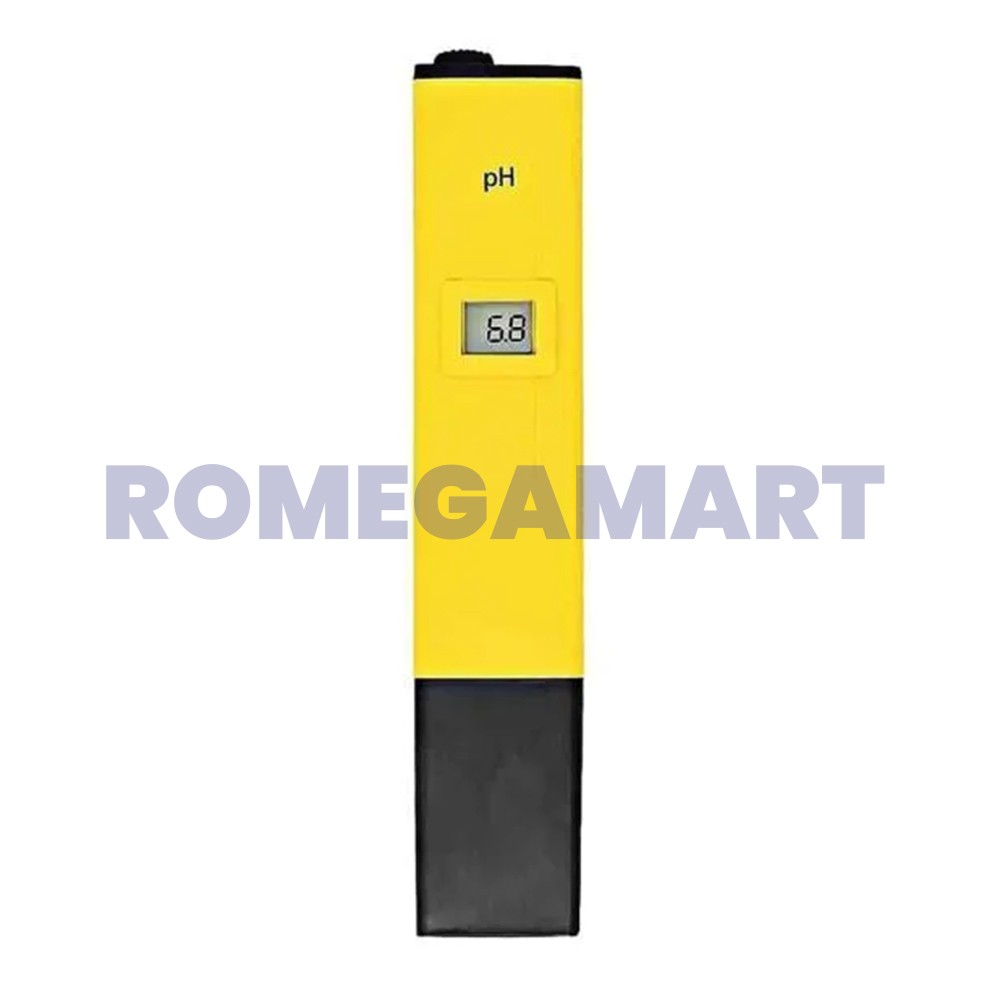 Shapure Yellow Calibrate pH Meter With Digital LCD Display For Use Water Quality Testing - Sha Traders