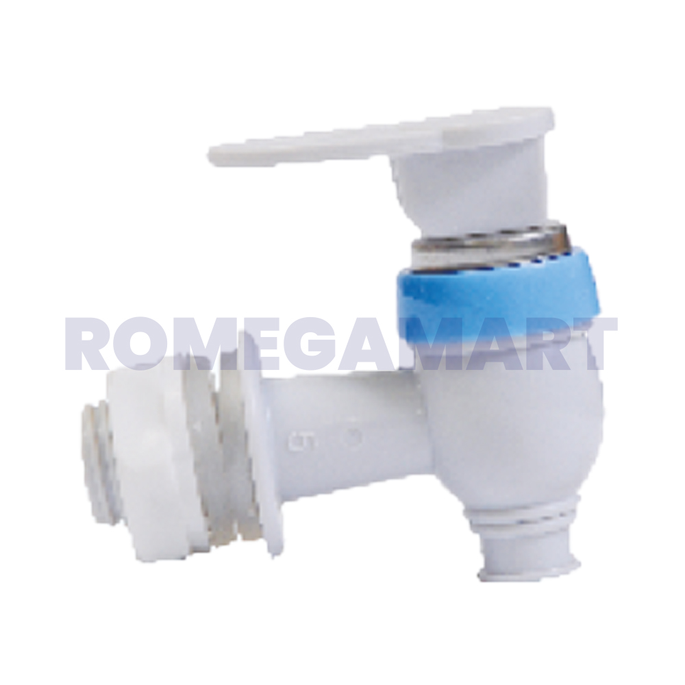 Puriex White Color Plastic Tap Suitable For All Types of Domestic Water Purifier 100 PCS In Box - SHREE NAKODA WATERTECH