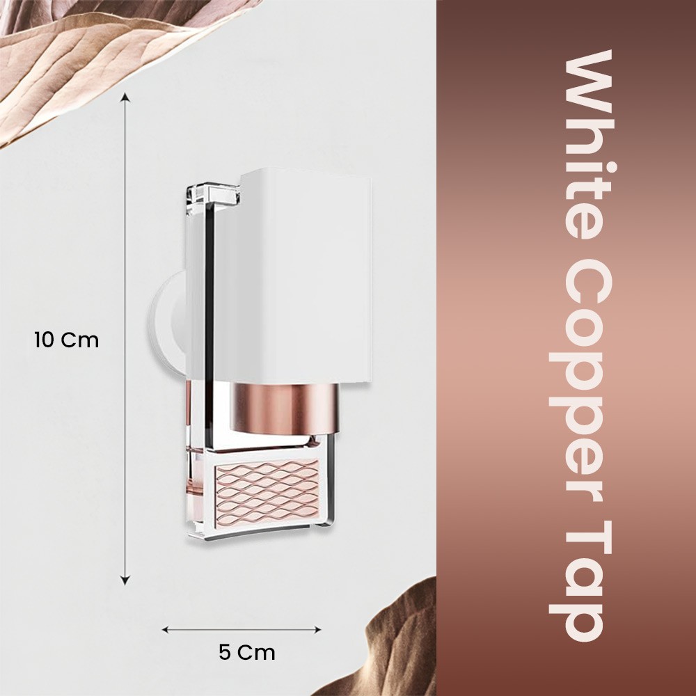 TAP RO Water Purifier TAP Food Grade Plastic Domestic RO Water Purifier Tap for All Domestic RO Water Purifiers All Kinds of Water Filters White With Copper - Liv Drop