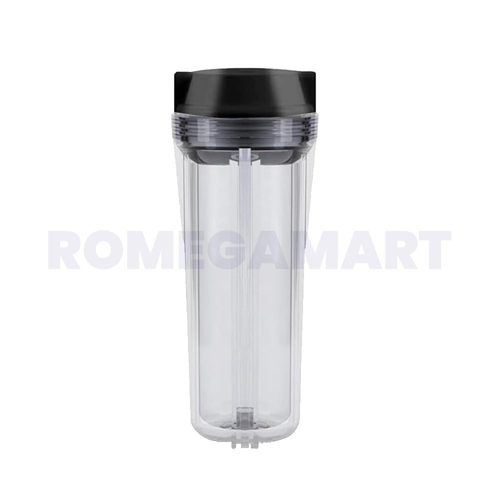 Transparent Pre Filter Housing Heavy Duty for Water Purifier for All Type of RO Water Purifier Transparent With Black Cap - Liv Drop