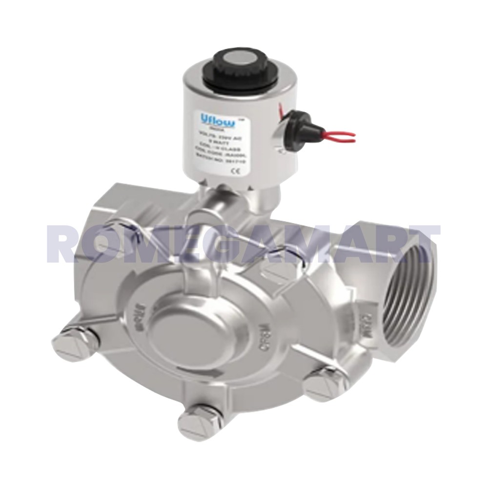 Uflow PCN-48 Solenoid Valve Pilot Operated Industrial Use Silver Color - OCEAN STAR TECHNOLOGIES PRIVATE LIMITED