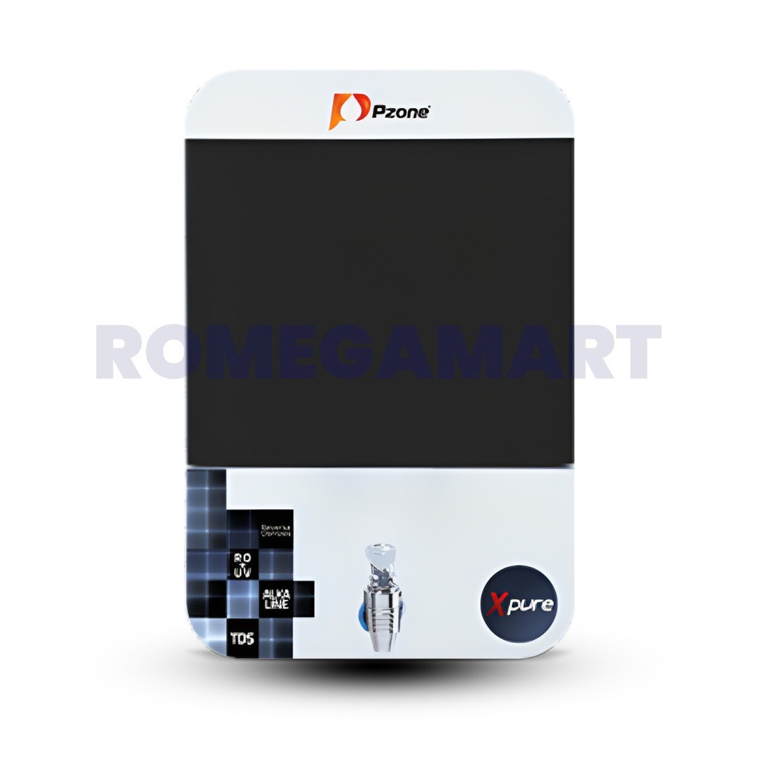 X-PURE Black With White 14 Liter Capacity Domestic Ro System - Pzone Electronics Pvt. Ltd.