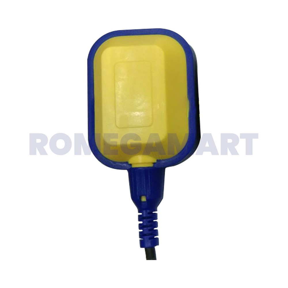 Yellow With Blue Outline Float Switch 3 Meter Plastic Material - MS ENTERPRISES