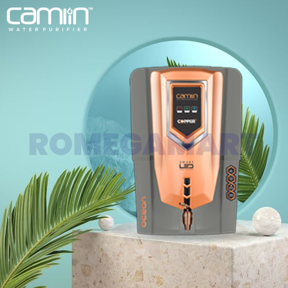 Camlin Ocean Copper Grey Color Water Purifier 10-12 Liter Storage - Crystal Impex
