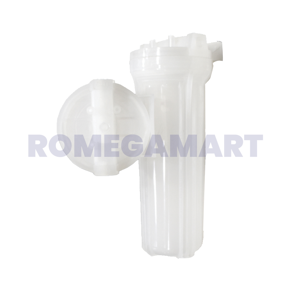 Earth RO System 10 Inch White Transparent Pre Filter Housing Suitable For All Types Domestic RO - EARTH RO SYSTEM